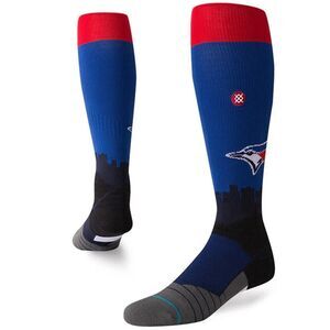 Stance MLB Diamond Pro Toronto Blue Jays Sky OTC Socks Men's XL 13-16 Blue